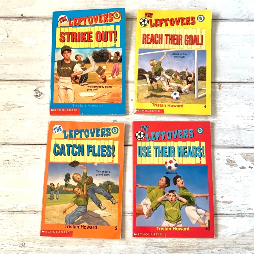 The Leftovers Sports Baseball Soccer Chapter Books Scholastic Complete Set of 4